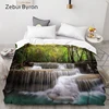 3D Duvet Cover Custom,Comforter/Quilt/Blanket case Queen/King,Bedding 140x200/220x240/200x200 Quilt Cover waterfall ► Photo 1/6
