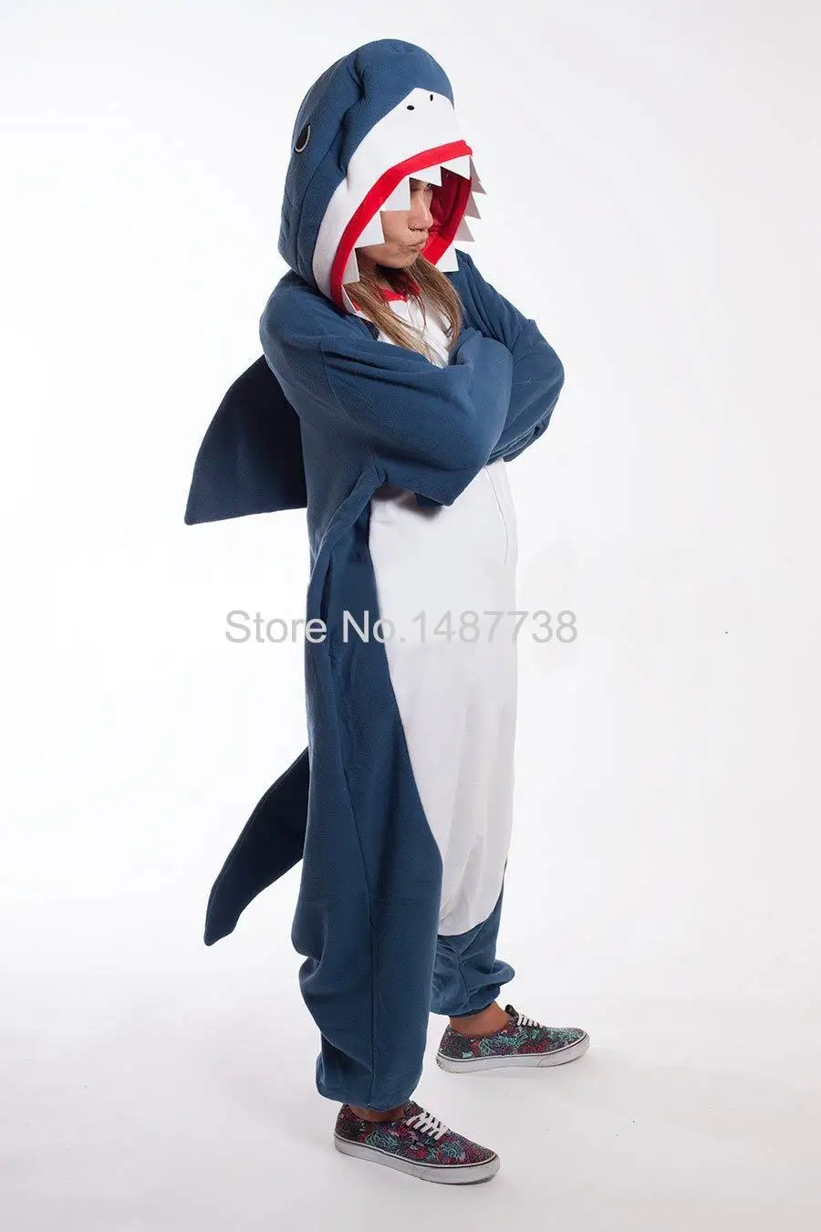 

Kigurumi Adult Onesies Unisex Fleece Animal Shark Pajamas Novelty Sleepwear Pyjamas Jumpsuit Nightwear Carnival Cosplay Costumes