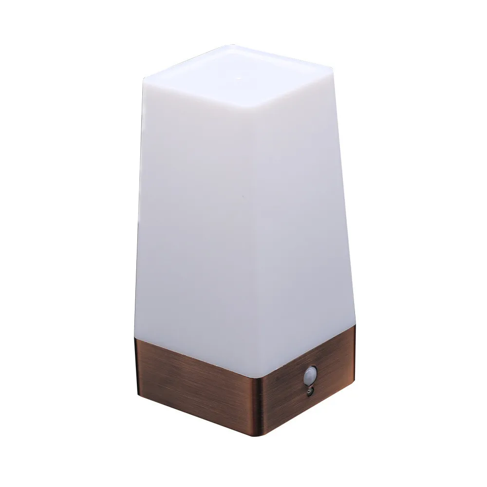 Wireless PIR  Motion Sensor Bedroom Night Light Battery Powered LED Table Lamp 8