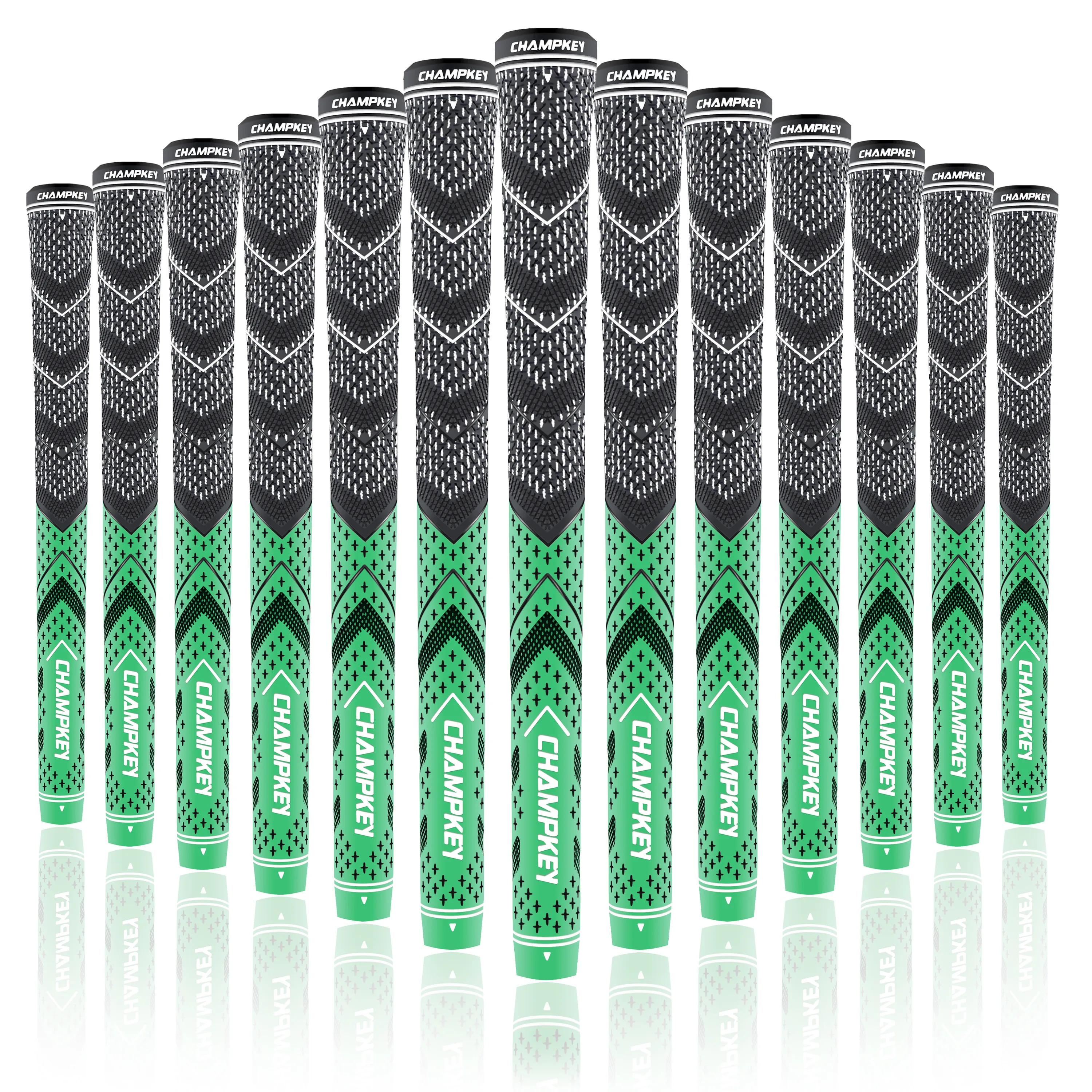 Champkey Victor Standard Golf Grips Set of 13 Cord Rubber Golf Club Grips Ideal for Clubs Wedges Drivers Irons Hybrids Champkey Victor Standard Golf Grips Set of 13 Cord Rubber Golf Club Grips Ideal for Clubs Wedges Drivers Irons Hybrids