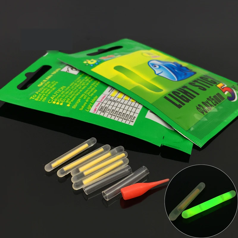 

250pcs 50bags 3.0*25mm Chemical Fishing Light Sticks Glow Night Float Fluorescent Fishing Light Sticks Fish Bait Alarm Tools