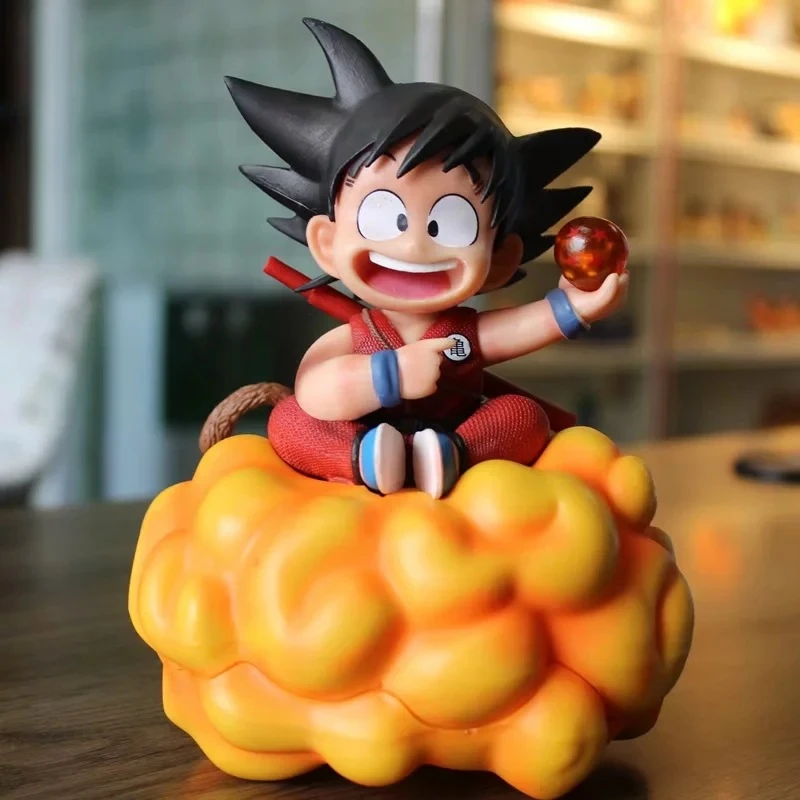 Dragon Ball Z Young Son Goku On Cloud Statue Figure Model Toys Aliexpress