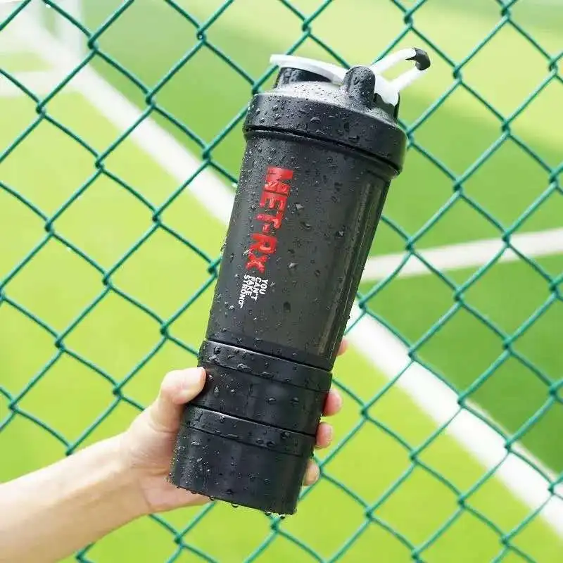 

Fitness Sports Shaker Bottle Whey Protein Shake Water Bottle Nutrition Protein Mix Shaker Cup Water Bottle With Three-layer