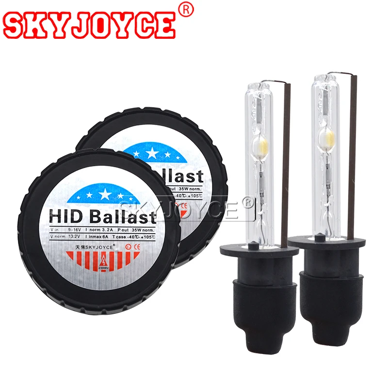 SKYJOYCE 35 Вт Быстрый старт Cnlight HID Canbus комплект AC тонкий круглый балласт H1 H3 H7 H11 6000K