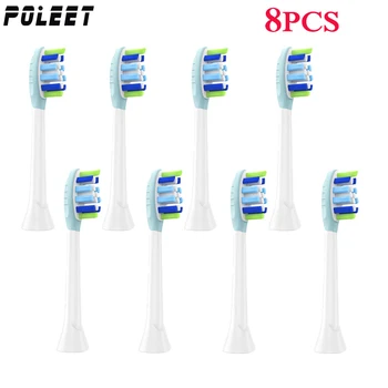

Poleet 8PCS YH725 Electric Toothbrush Replacement Heads Fits For Philips HX3 HX6 HX9 Series Toothbrush Head P-HX-6064