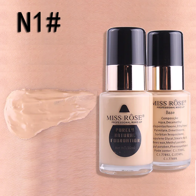 

Face Liquid Foundation Makeup Primer 30ml Glass Bottle Whitening Concealer BB Cream Waterproof Moisturizer Make Up TSLM1