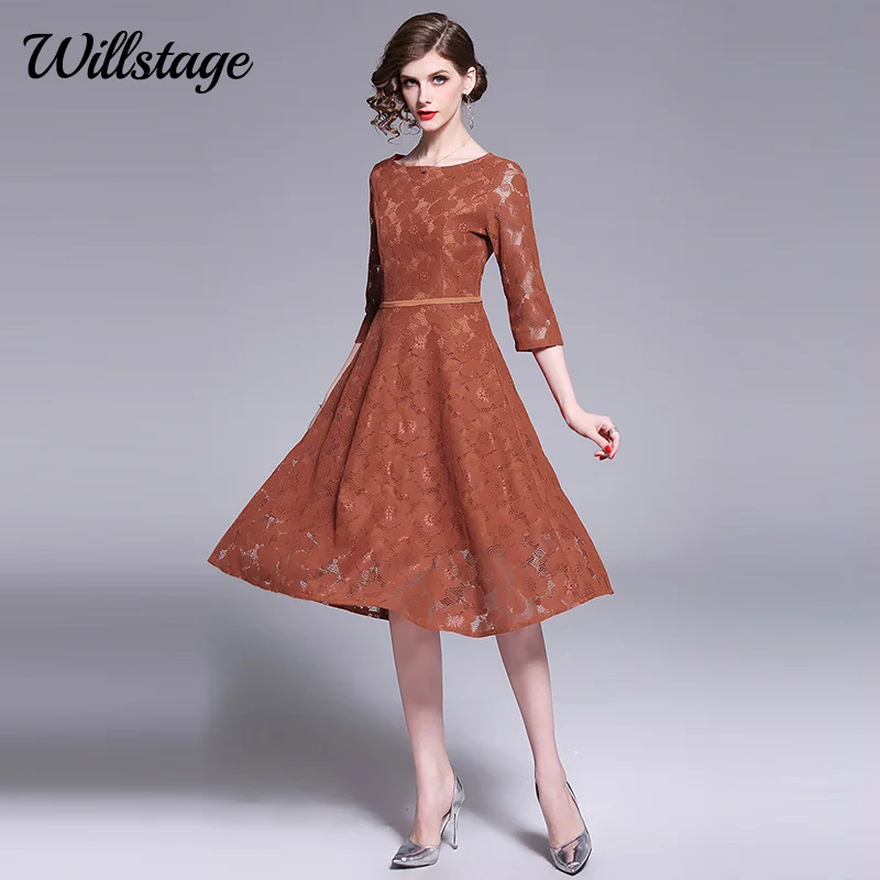 Willstage 3XL плюс размер платье кружева пэчворк один воротник до груди cheongsam красные платья винтажные элегантные вечерние летние платья