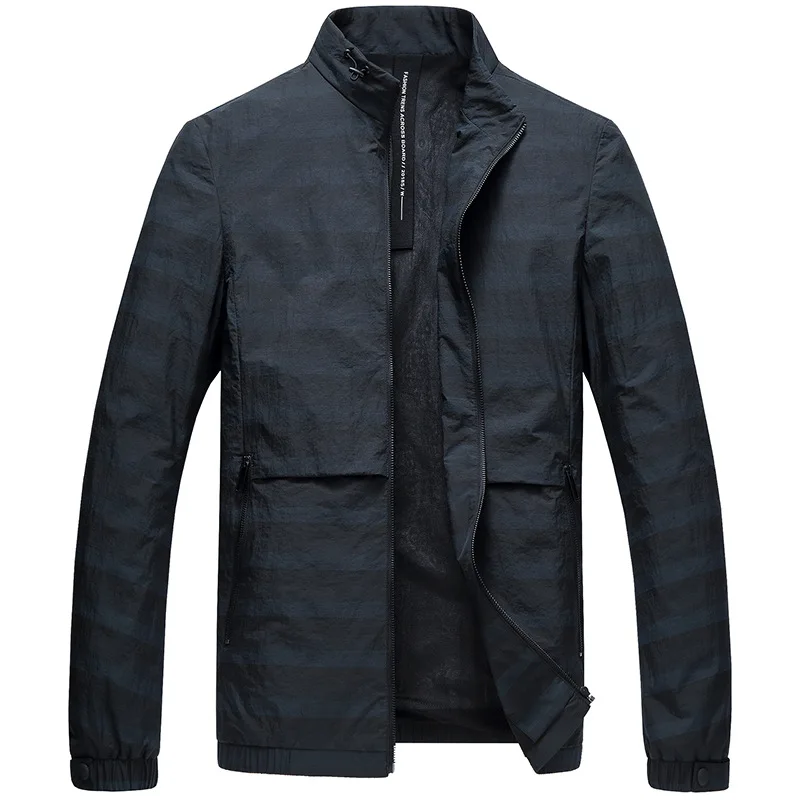 

Fashion Men's Jacket Spring Autumn Slim Coat Men Polyester Coats Jackets Young mens wear Male zipper Outerwear Outer