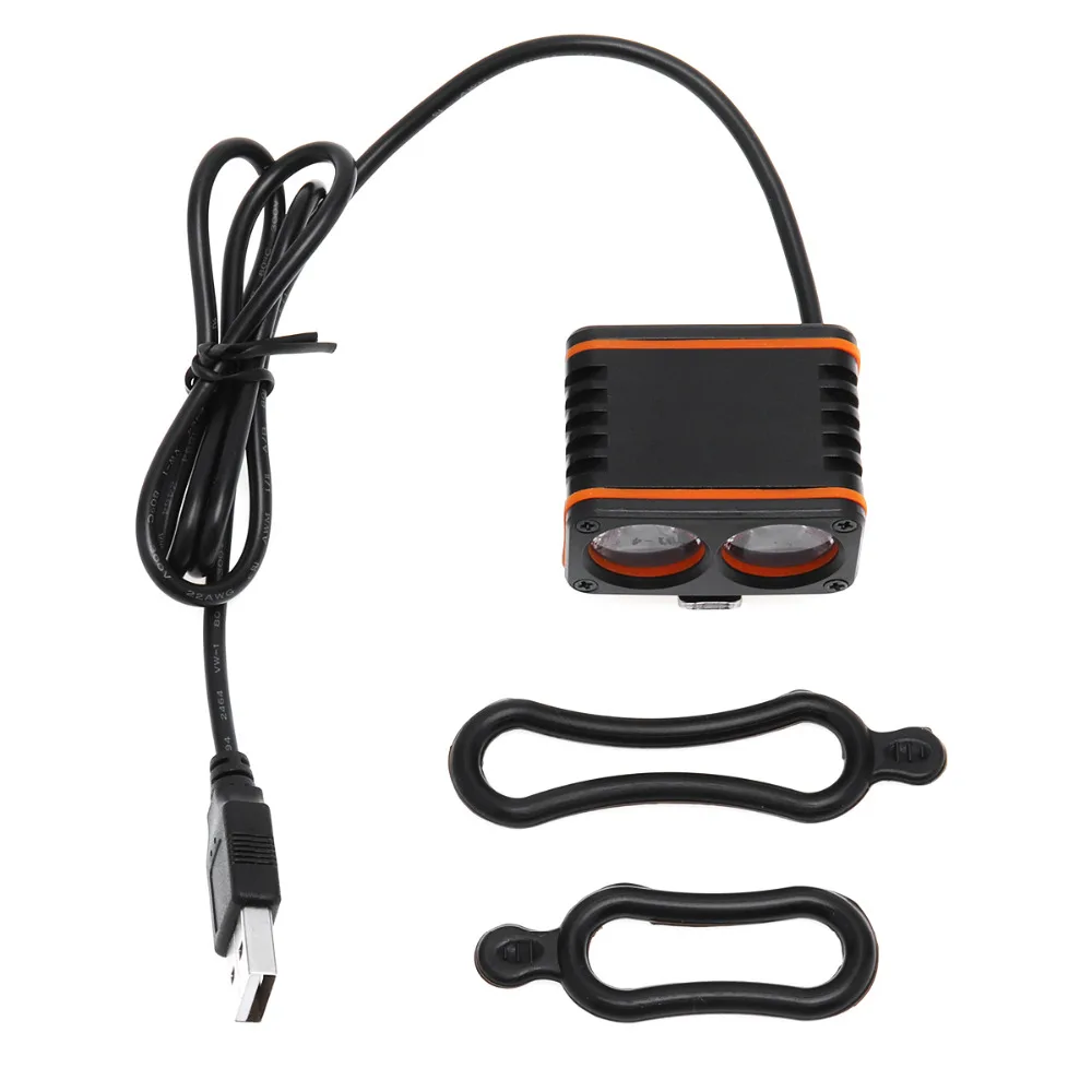 DL01 1200LM 2xT6 LED 4 режима передняя фара для велосипеда контроль температуры дисплей