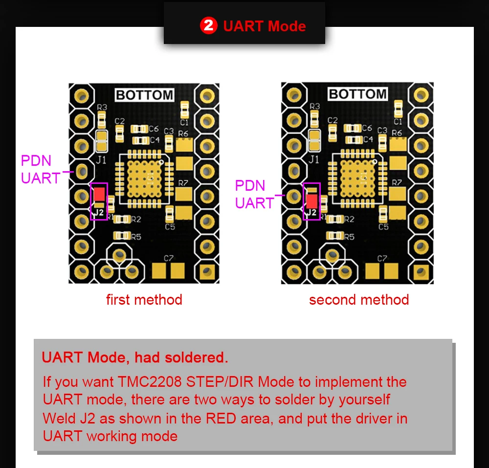 BIQU BIGTREETECH TMC2208 V3.0 UART шаговый двигатель беззвучный драйвер Stepstick VS TMC2100 TMC2130 для 3d принтера части SKR MKS плата