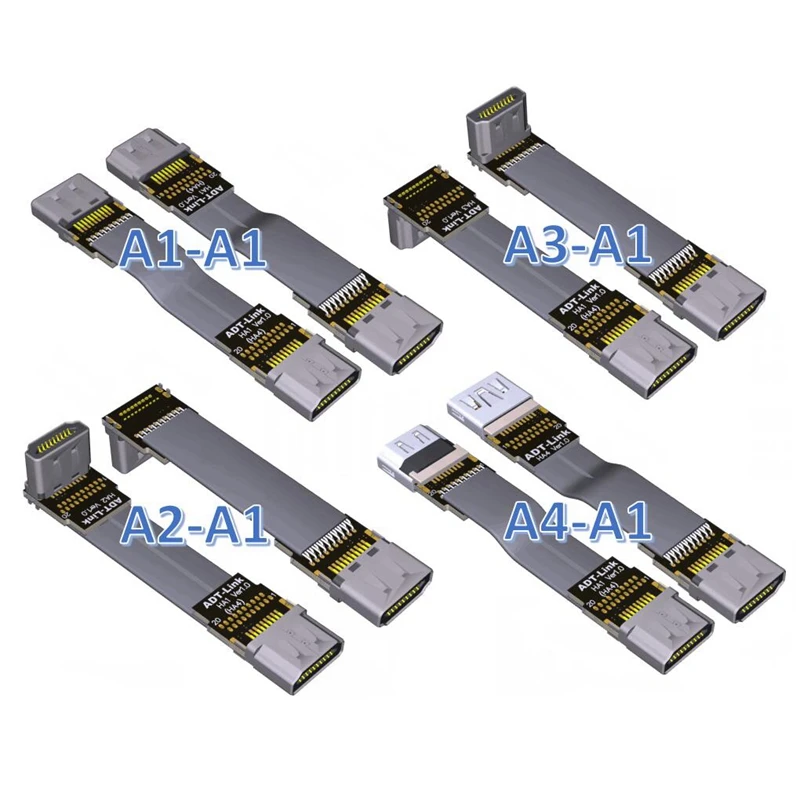 A1 HDMI 2 0 A Male to FPV Mini Micro экранированный FPC плоский кабель 4k 60Hz 5 см м для мультикоптера
