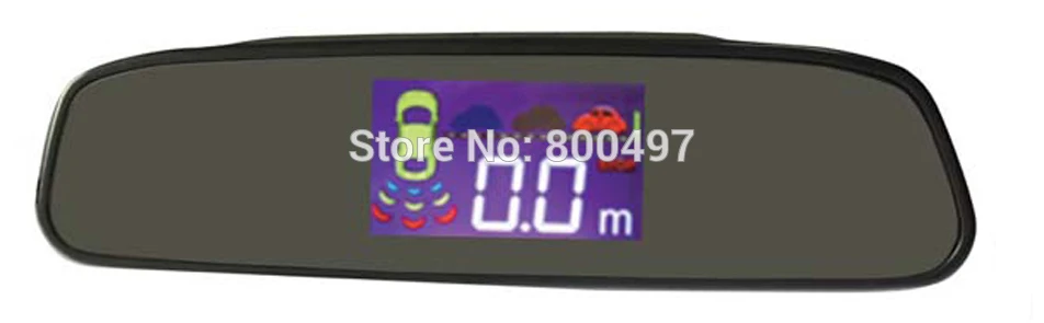 Auto Einparkhilfe mit 6 Parkplatz Sensoren Rückspiegel LCD Display Backup Reverse und Front Radar System Alarm Kit Auto Einparkhilfe mit 6 Parkplatz Sensoren Rückspiegel LCD Display Backup Reverse und Front Radar System Alarm Kit