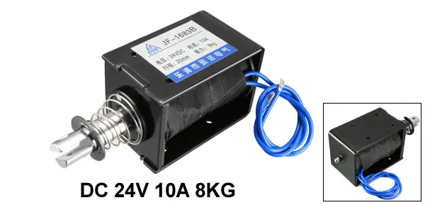 Uxcell DC 12 V/24 V Электромагнитный Электромагнит 400mA/10A 8 кг/40N 10/20 мм тянуть Тип открытая рамка прямолинейного движения с хорошим качеством, электромагнит