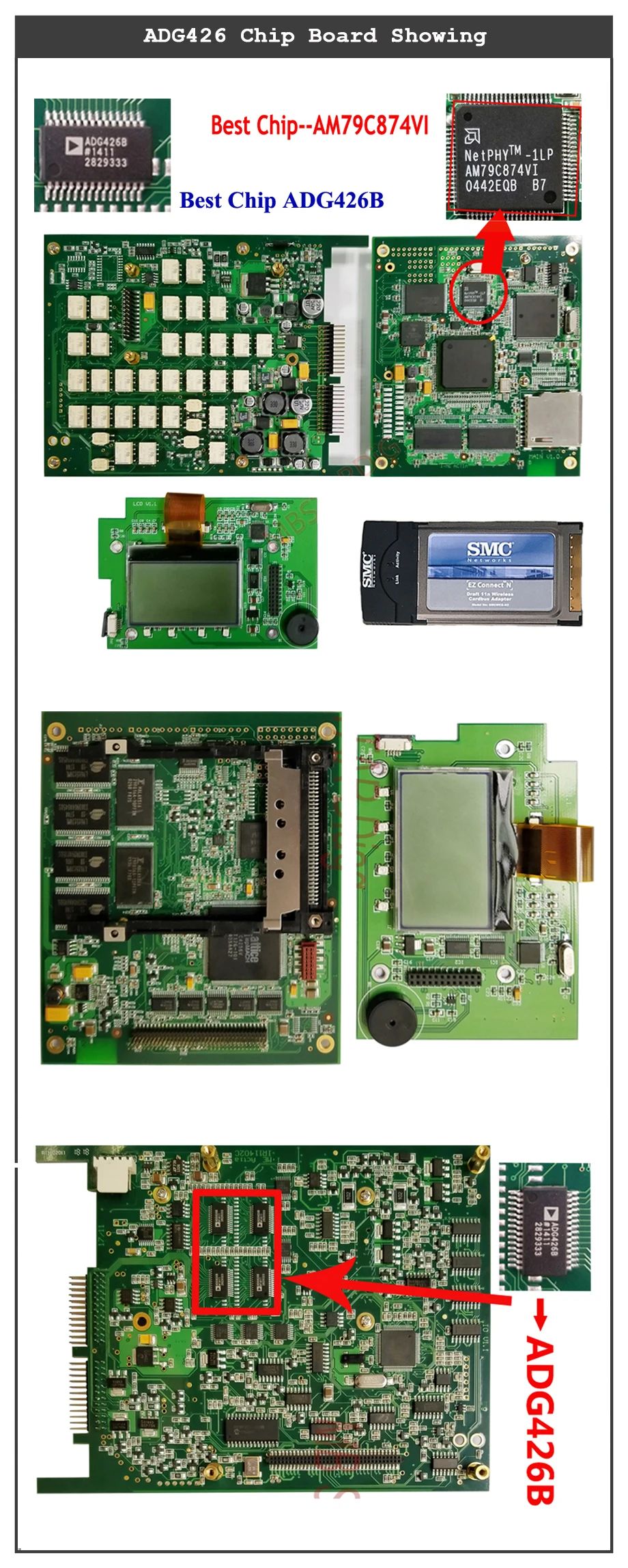 SHENZHEN ADG426 CHIP BOARD PICTURE