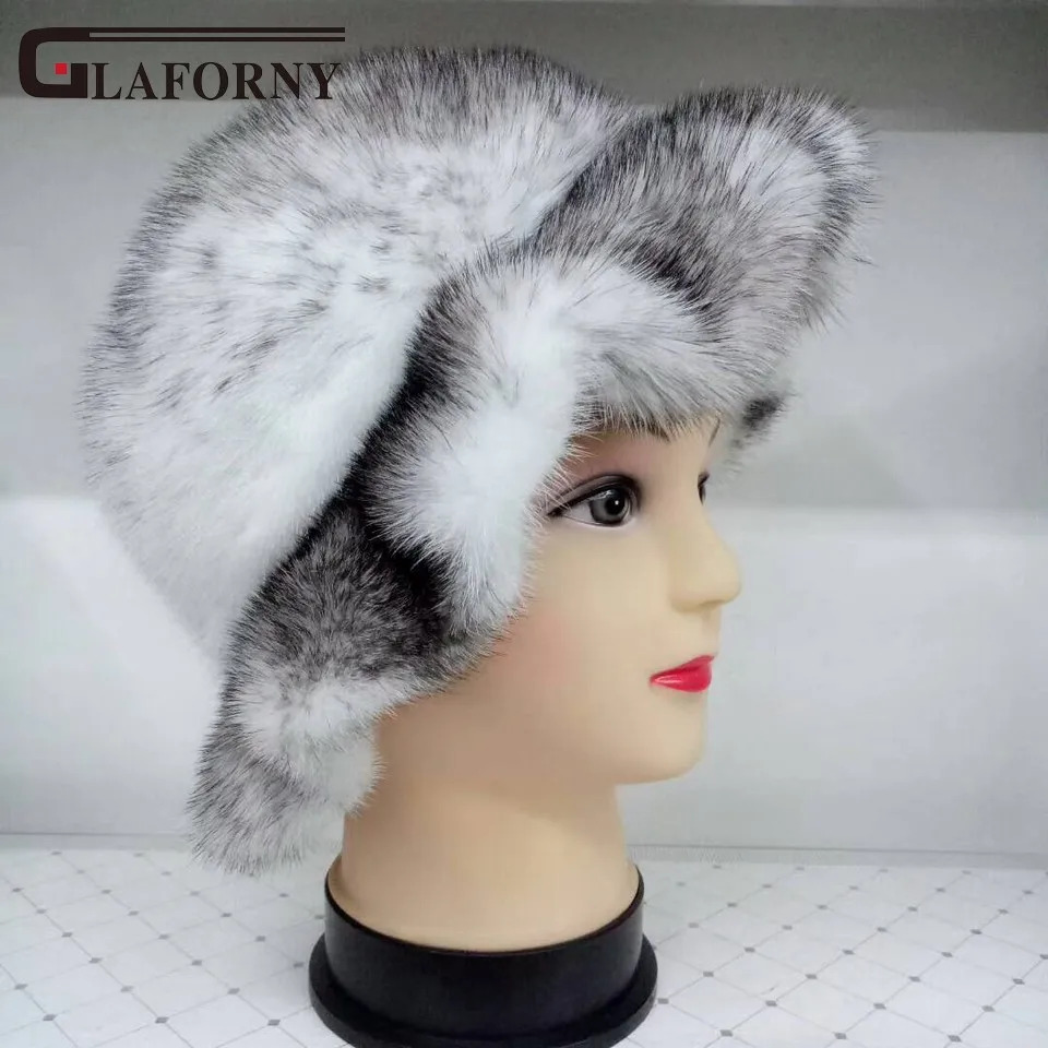 Glaforny 2017 новое поступление шапки из цельного меха норки женская модная