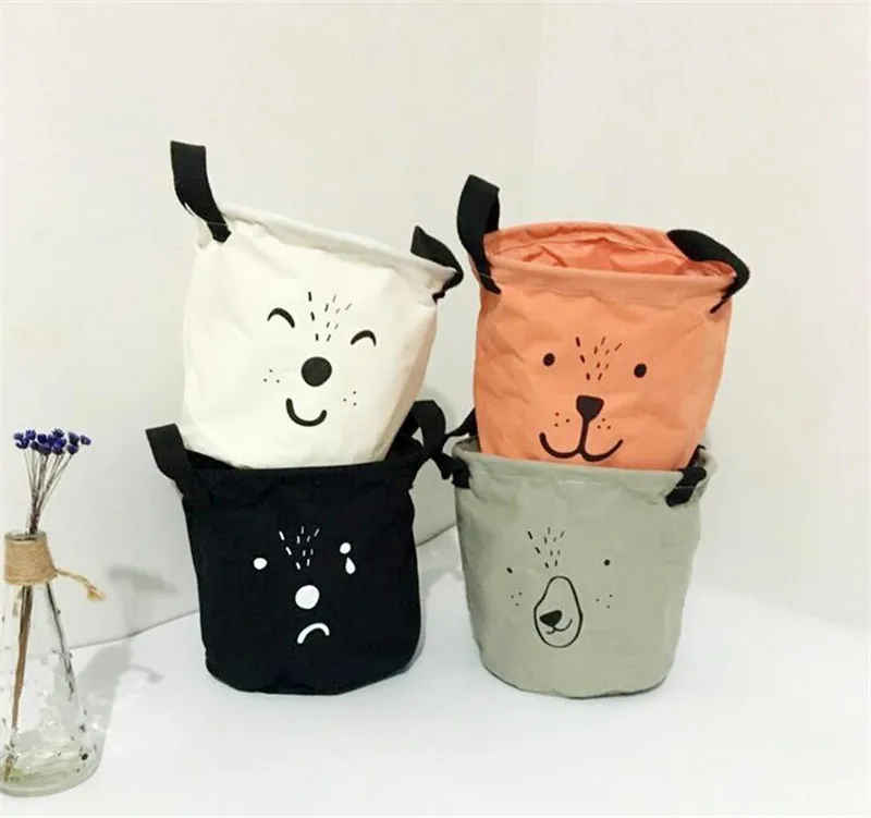 

New hot Cartoon toy Storage Box Storage Bag Organiser Foldable Storage barrel Container toy Storage Basket cajas organizadoras