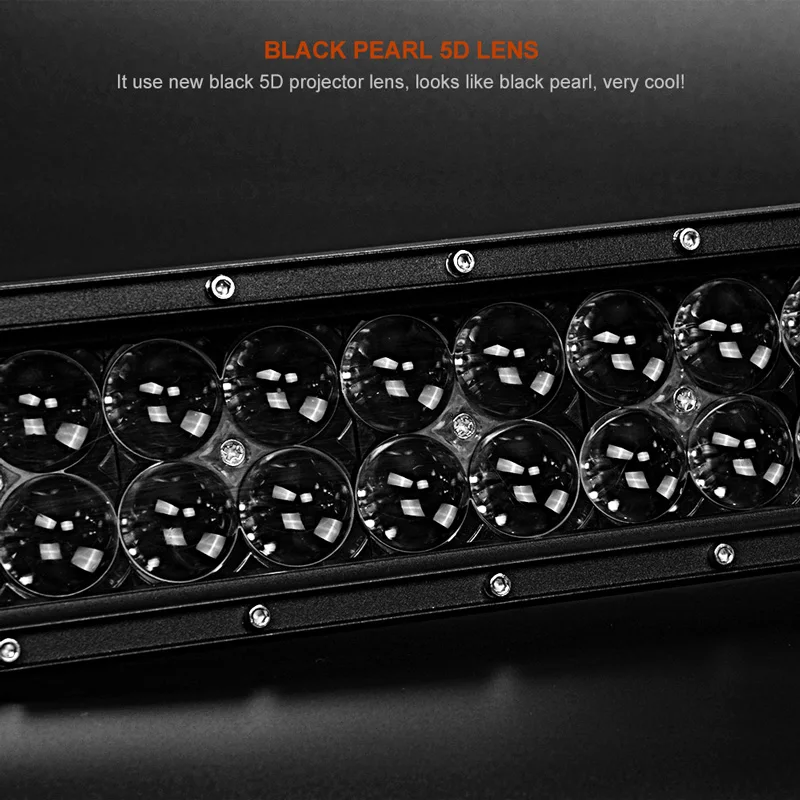 LED Light Bar Work Lamp Combo Beam Black Pearl 5D 22 32 42 inch Curved Offroad LED Working Lamp 12V 6000K For ATV SUV MPV GAZ 