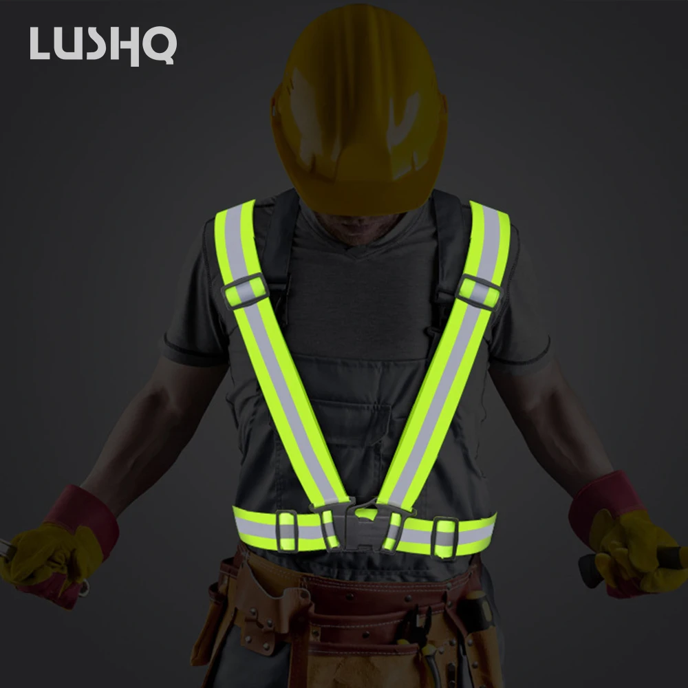 

2020 High Visibility Outdoor Reflective Safety Vest jacket Fit For Adults and children Running Cycling Sport Outdoor Clothes