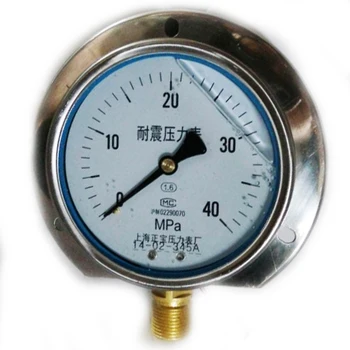 

YC-100T 0-40 behind the ship with radial seismic table Y100 Shanghai Zhengbao pressure gauge pressure