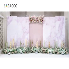 Laeacco Фото фоны экран Свадебные цветы венок занавес сцена Свадебный ребенок портрет фото фоны для фотостудии