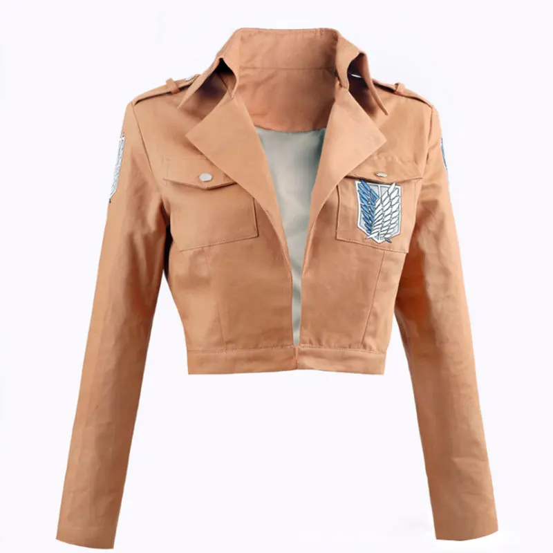 

Attack on Titan jacket Shingeki no Kyojin Legion Cosplay Costume Embroidery Jacket Coat Cloak Leather Apron