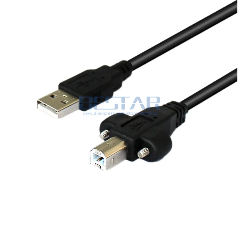 B & M Aisens Cable Cordon USB 2.0 A vers Type B M/M Scanner Printer Noir A101-0007 3m 