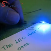 50pcs/lot 0402 SMD Pre-soldered micro litz wired LED leads resistor 20cm 8-12V Model DIY 9 Colors can choose