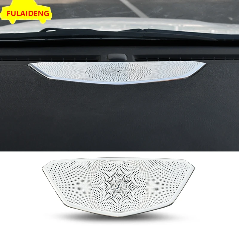 

For Cadillac XT5 2016-2018 stainless steel Center Instrument panel audio Speaker Cover Trim Car Styling Accessories