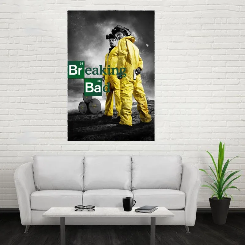 Хороший Breaking Bad 02 плакат на заказ холст плакат искусство отделочная ткань для дома ткань стены плакат печать из шелковой ткани с принтом - Цвет: Сливовый