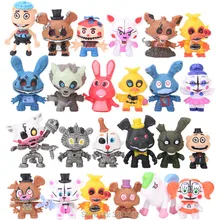 

24pcs Five Nights At Freddy's Circus Baby PVC Action Figures FNAF Ennard Freddy Bare Bonnie Foxy Chica Bear Figurines Kids Toys