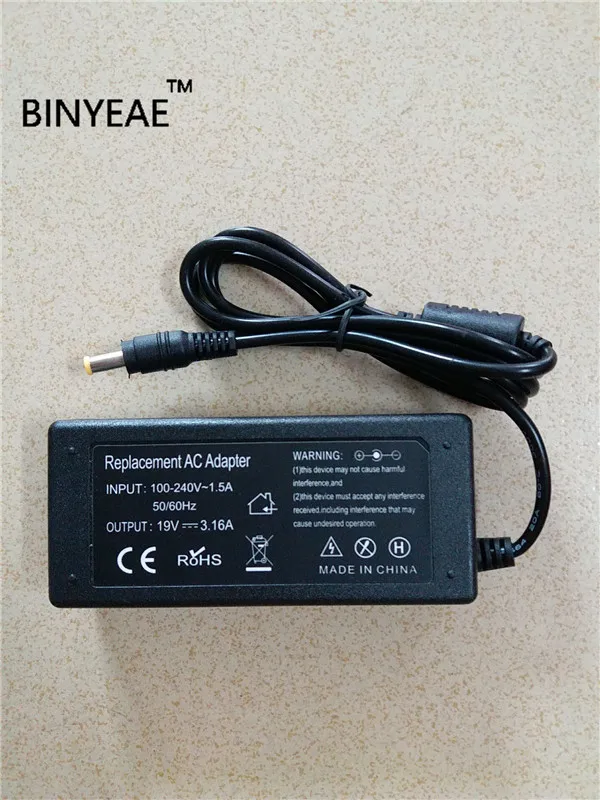 

19V 3.16A 60W AC/DC Power Adapter Battery Charger For Samsung N150 N145 R478 R480 R523 R538 R540 R580 R730 R780