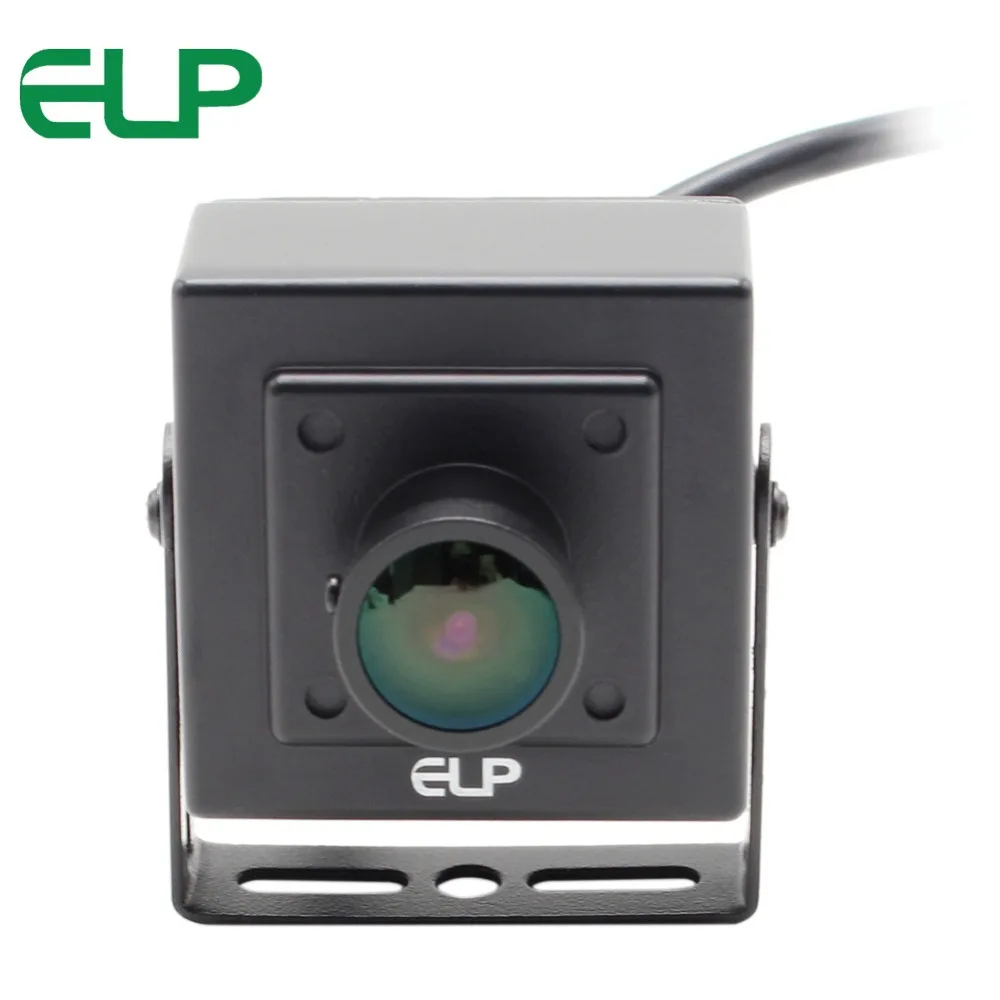 Мини камера ELP 1080P 2mp Sony IMX322 hd h.264 30fps с объективом рыбий глаз 170 градусов usb веб аудио