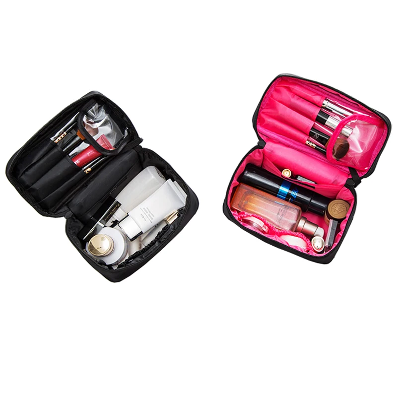 Fashion Cheap Women Makeup Brush Pouches Double Zipper Large Capacity