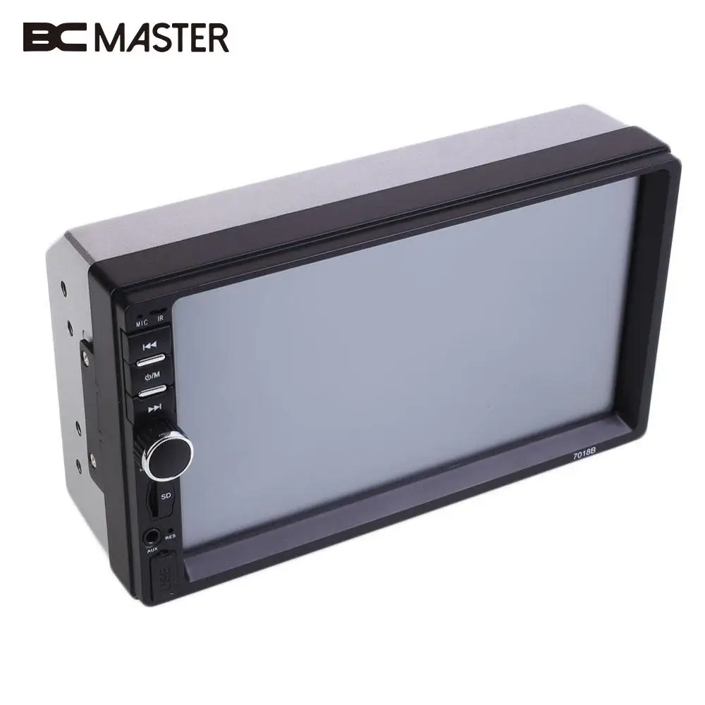 

BCMaster 7'' HD Bluetooth Car Stereo FM Radio Music for MP3/MP5 Player Touch Screen USB/TF w/Rear Camera rearview mirror