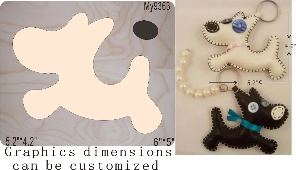 

Dog DIY wooden mold die cutting & Wooden dies fit MY/ Scrabooking Square