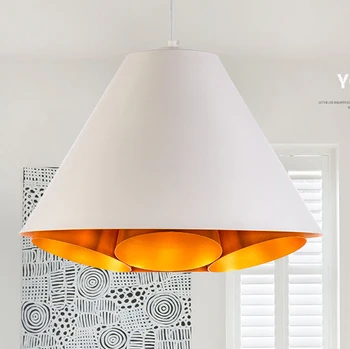 

Nordic Kaleidoscope Droplight White Black Modern Cone Pendant Lights Fixture Home Indoor Lighting Restaurant Hanging Lamp D48cm