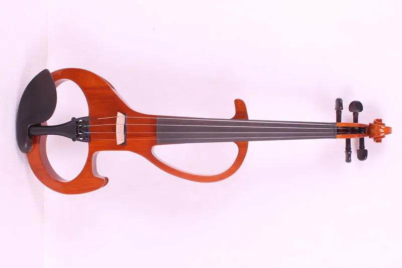 

4/4 New 4 string Electric Acoustic Violin Solid Wood Nice Sound orange color