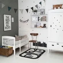 Хлопковые игровые коврики для игры с дорожками Детские ползающие одеяла прямоугольник детский пол тренажерный зал игровой ковер для детской комнаты украшения