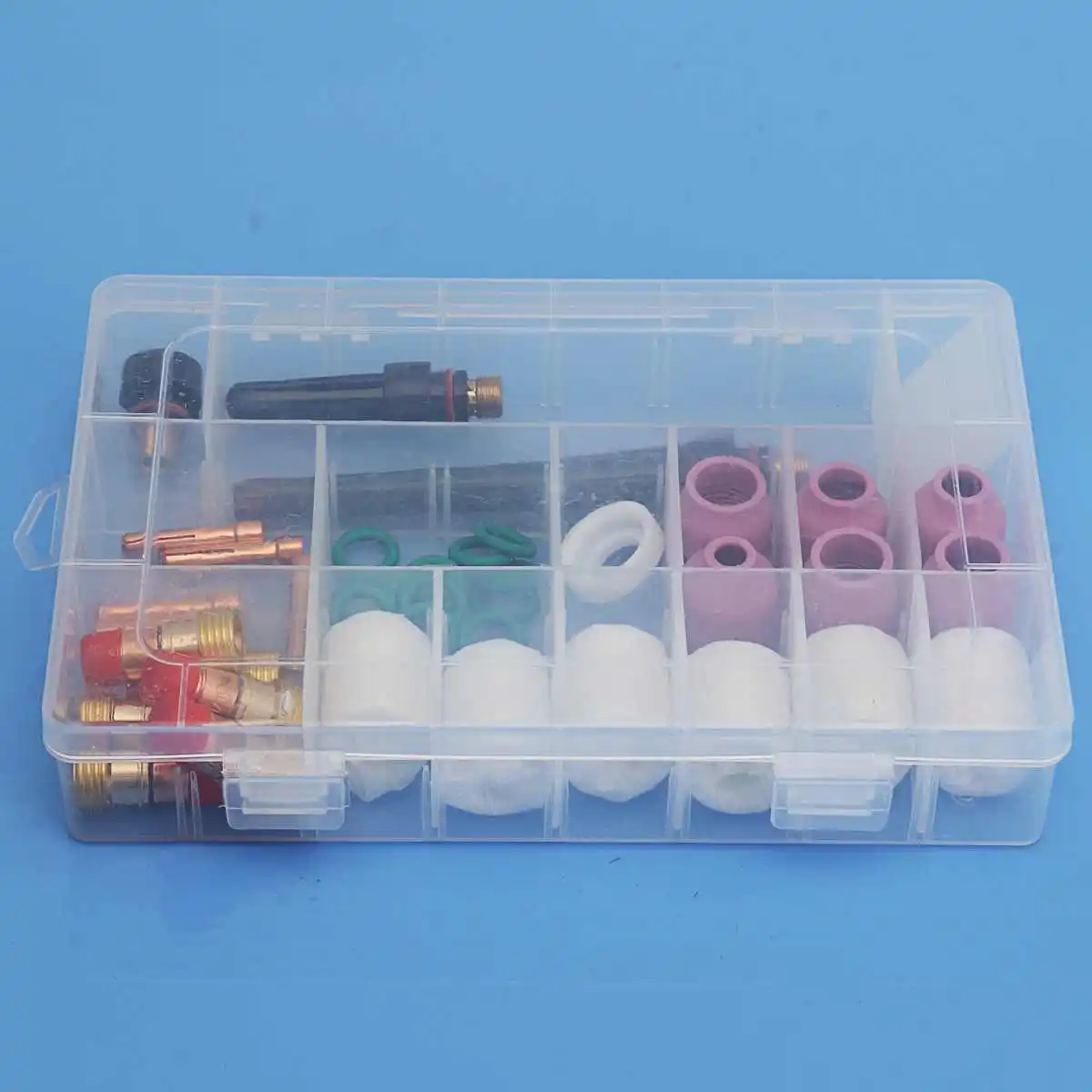 

New For WP-17/18/26 Series 40pcs TIG Welding Torch Collets Body Stubby Gas Lens Welding Machine Accessories