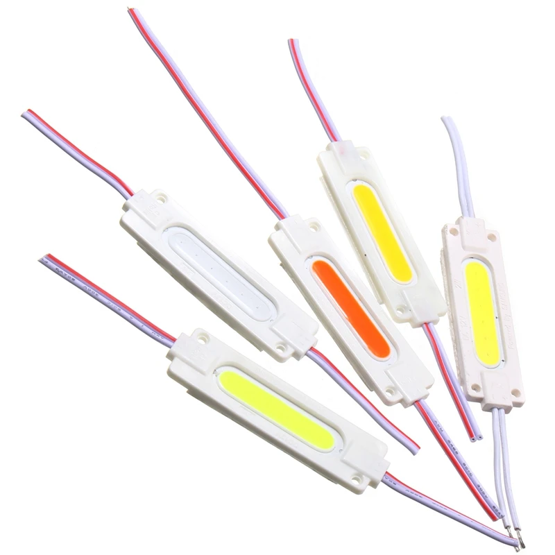 

1PC COB Injection 12V DC LED Module Window Store Front Lighting LED Strip Light Waterproof 2W