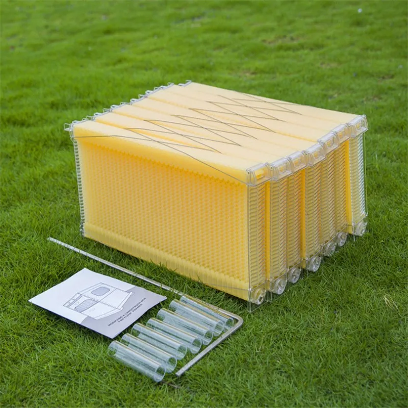 

Beehive full set One Piece Automatic Honey Beehive Frames Food Grade Plastic beehive frame Beekeeping Tool 1 box of 7 pcs