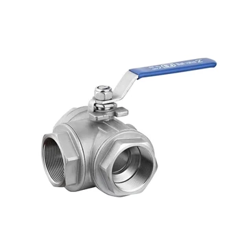 

1" BSP Female Thread 304 Stainless Steel 3 Way T-Port Ball Valve For Water Oil Gas