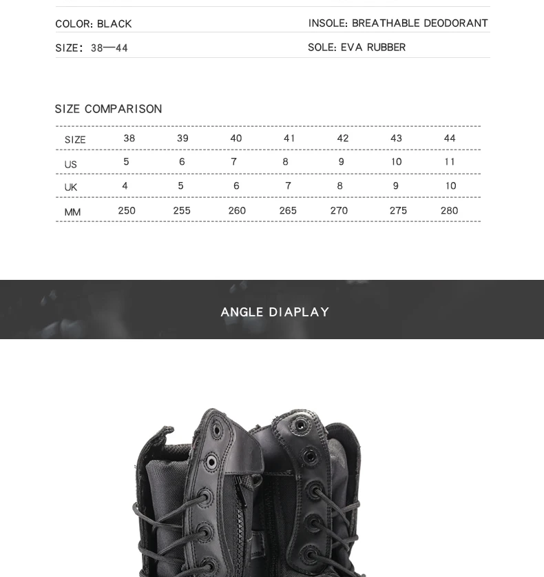 CQB. SWAT/черные мужские военные армейские ботинки на молнии; Прочные Дышащие носки в армейском стиле; стиль; брендовые ботинки; свирепый дракон