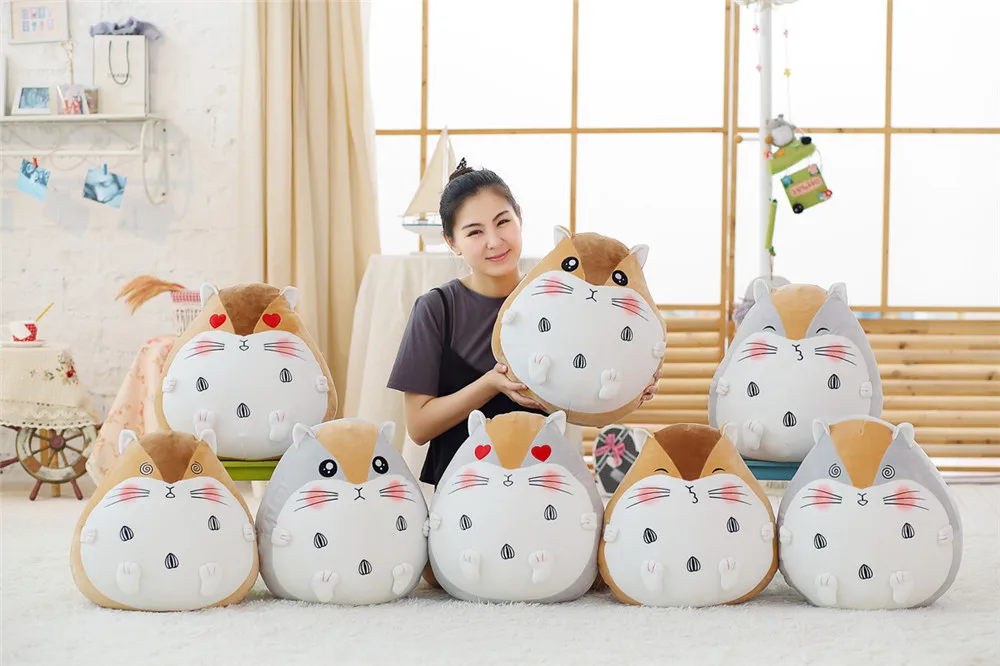 Fancytrader Cute Cartoon Hamster Plush Toy Mouse Dolls 50cm Bedroom Decoration Girl Birthday Gift 8 Expressions15