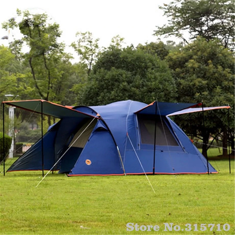 

Camel 3-4 person large family camping tent one room two hall sun shelter gazebo beach tent include one pair front poles