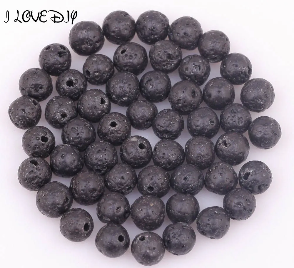 

Round Ball Lava Rock Beads Black 12mm for Jewelry Making 30pcs
