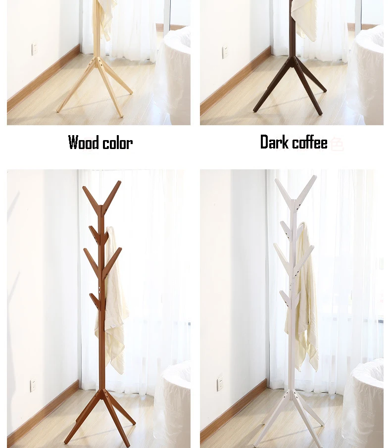 Новый стенд для древесного пола пальто стойку простой сборка Треугольники базовая одежда полки вешалка для домашнего хранения мебель для