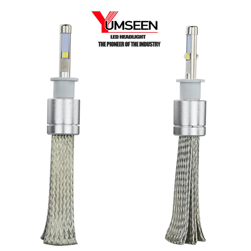 

YUMSEEN Super Bright 9600lm H3 Xenon White 6000K Car LED Headlight Conversion Kit Lamp XHP-50 4800lm Bulb 1 years warranty