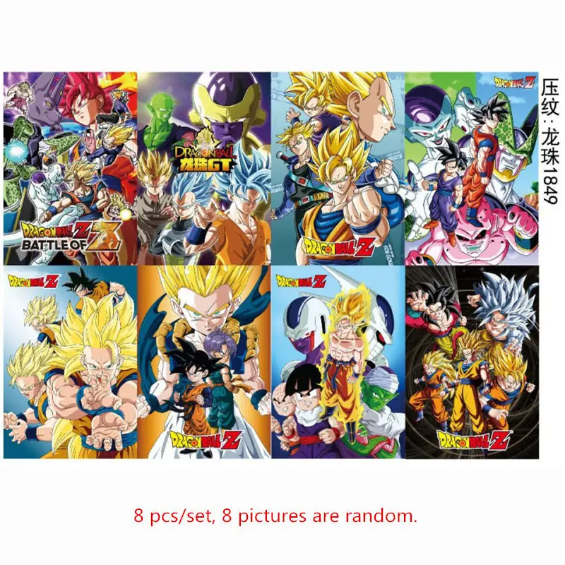 Домашний Декор 8 шт./компл. новые A3 плакат аниме Dragon Ball картины настенные панно