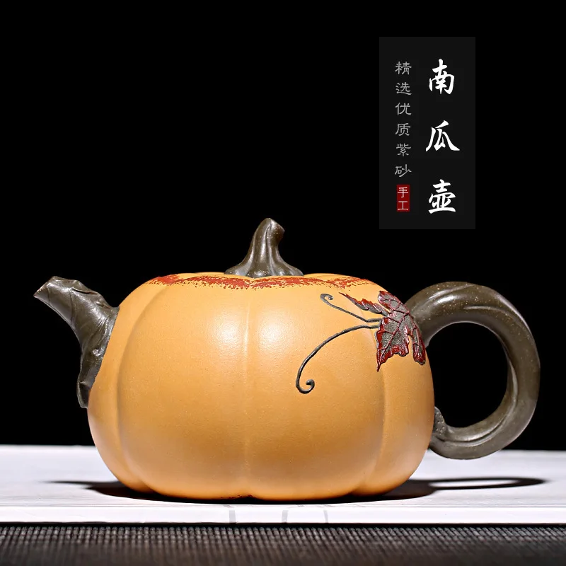

undressed ore mud pure hand-made Shao Meihua pumpkin pot of tea gift box a drop shipping quality goods teapot
